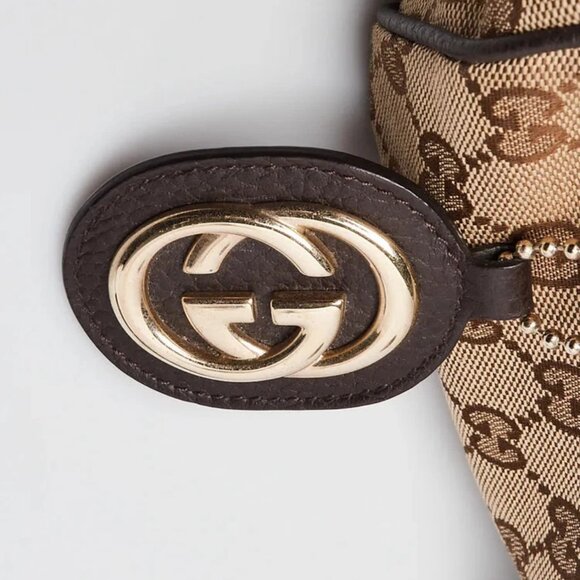 Gucci Beige/Brown GG Canvas Medium Sukey Boston Bag w/Strap - Picture 8 of 12